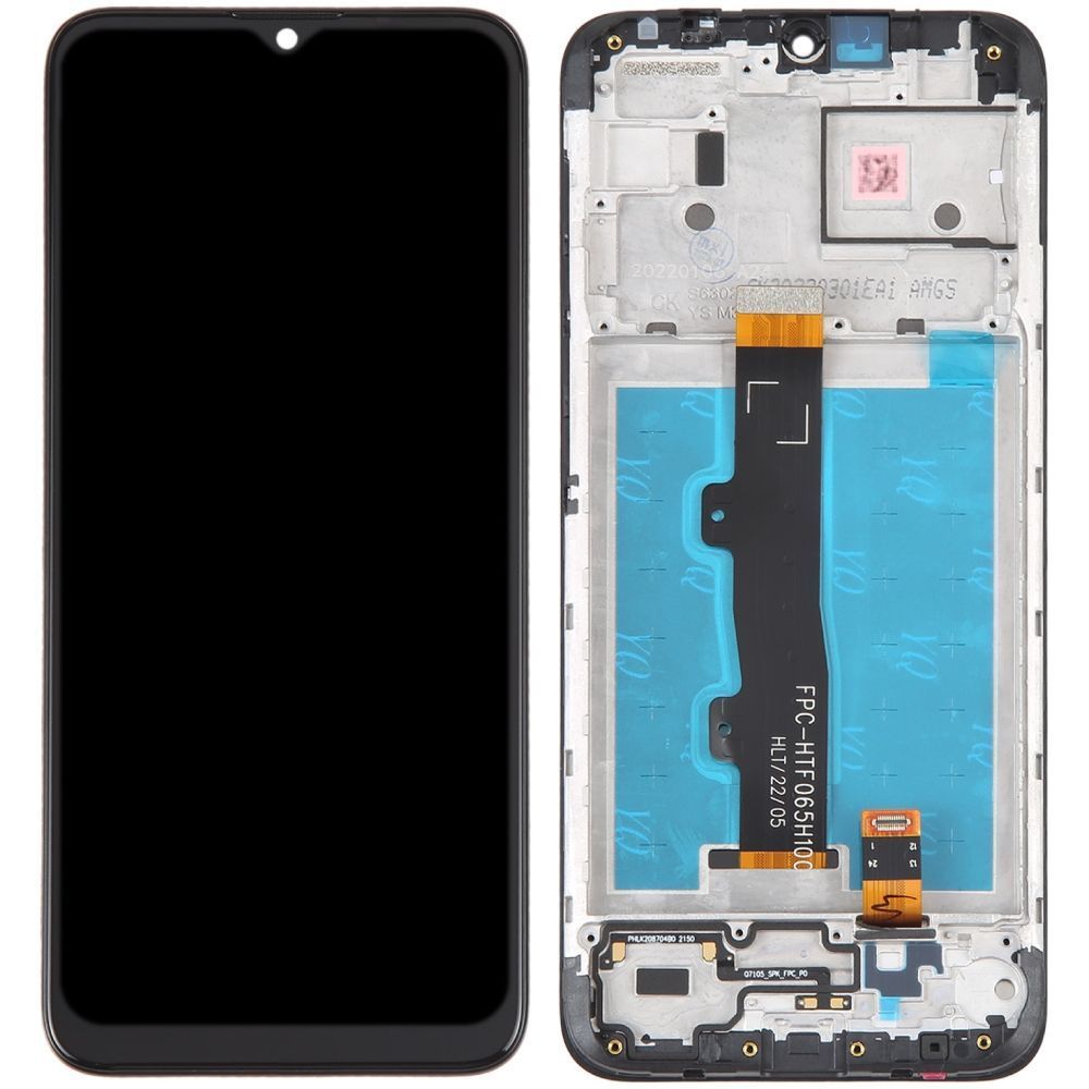 Дисплей для Motorola XT2095 Moto E7 з рамкою чорний 27173 фото