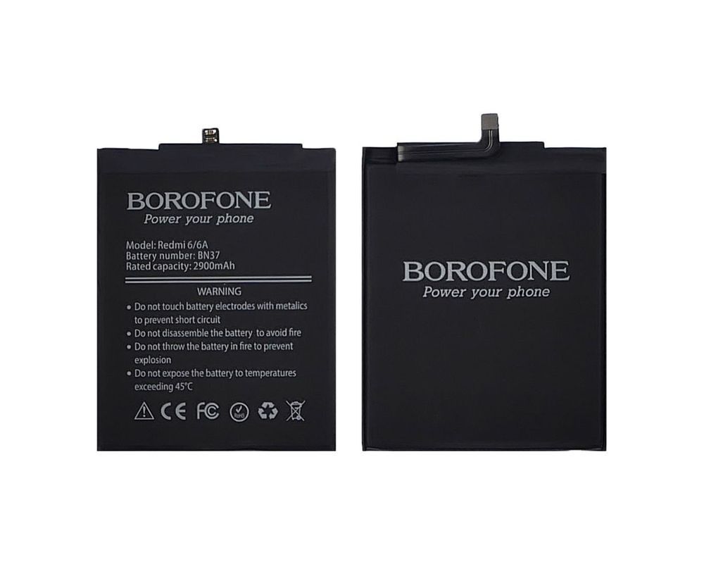 Аккумулятор BN37 Borofone для Xiaomi Redmi 6, Redmi 6A 2900 mAh 27803 фото