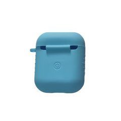 Чехол для наушников AirPods с карабином Premium Sky Blue 26970 фото