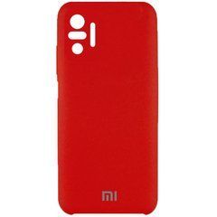 Чехол силиконовый Silicone Case для Xiaomi Redmi Note 10 Pro (2020) Red 23888 фото