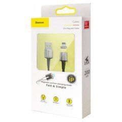 Кабель магнитный Baseus Zinc Magnetic Lightning 1.5A (2 метра) (CALXC-B01) черный 20424 фото