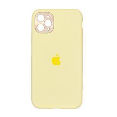 Чехол силиконовый Silicone Case для iPhone 11 Pro Max (с металлической рамкой для защиты камеры) Mellow Yellow 17865 фото
