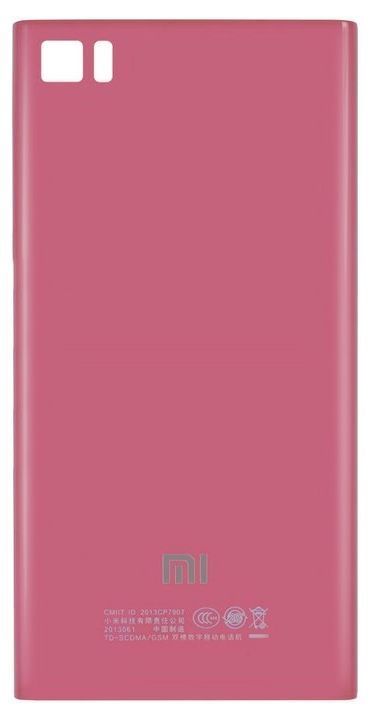 Задняя крышка для Xiaomi Mi3 розовая TD-CDMA 03475 фото