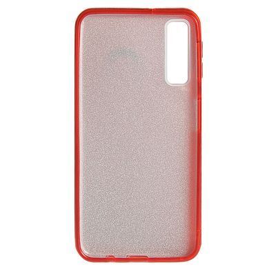 Чехол силиконовый,пластиковый Samsung A750 A7 (2018) красный с блестками 14964 фото