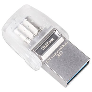 Флеш память Kingston USB 32Gb DT MicroDuo 3C Type-C metal USB 3.1 17296 фото