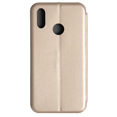 Чехол-книжка Premium Case под кожу Xiaomi Redmi Note 7 золотой 15661 фото