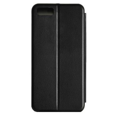 Чехол-книжка Premium Case под кожу Realme C2 черный 17291 фото