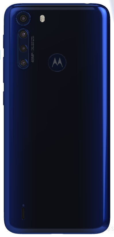 Задня кришка для Motorola XT2073 OneFusion зі склом камери синя 09938 фото