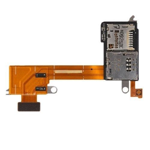 Шлейф для Sony D2302 Xperia M2, D2303, D2305, D2306 на одну SIM-карту и карту памяти 12728 фото
