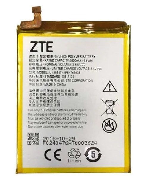 Аккумулятор ZTE Blade V8 Lite Li3925T44P6h765638 2500 mAh 23657 фото