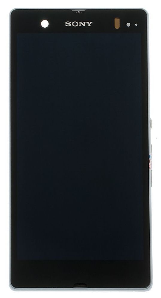 Дисплей Sony C6602, C6603, C6606 Xperia Z и рамкой белый 00930 фото