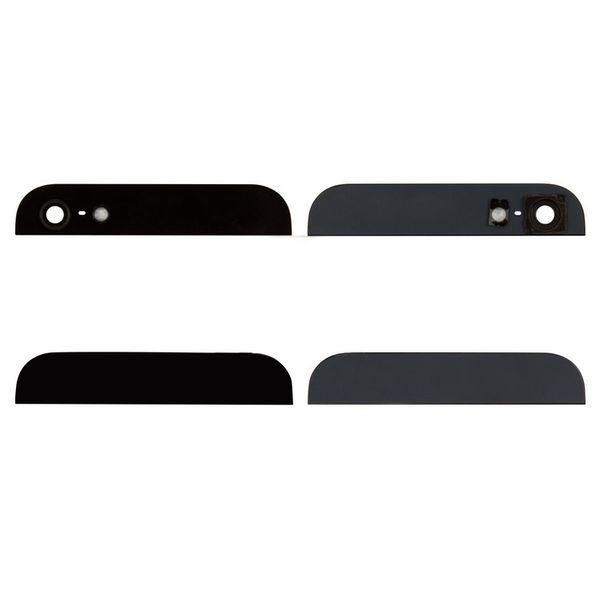 Комплект стекол (верхняя и нижняя) на корпус Apple iPhone 5 черный 16182 фото