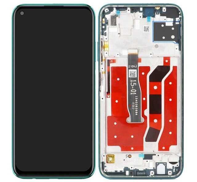 Дисплей для Huawei P40 Lite, P20 Lite 2019 JNY-L21A JNY-LX1, Nova 5i с рамкой зеленый 27340 фото