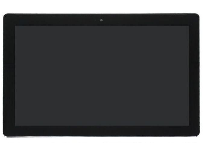 Дисплей для Asus ZenPad 10 Z300M,Z300CNL,Z301ML,Z301MFL чорний з рамкою сріблястого кольору, з жовтим шлейфом 22542 фото