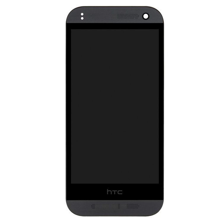 Дисплей HTC One M8 mini, One mini 2 и рамкой серый 06101 фото