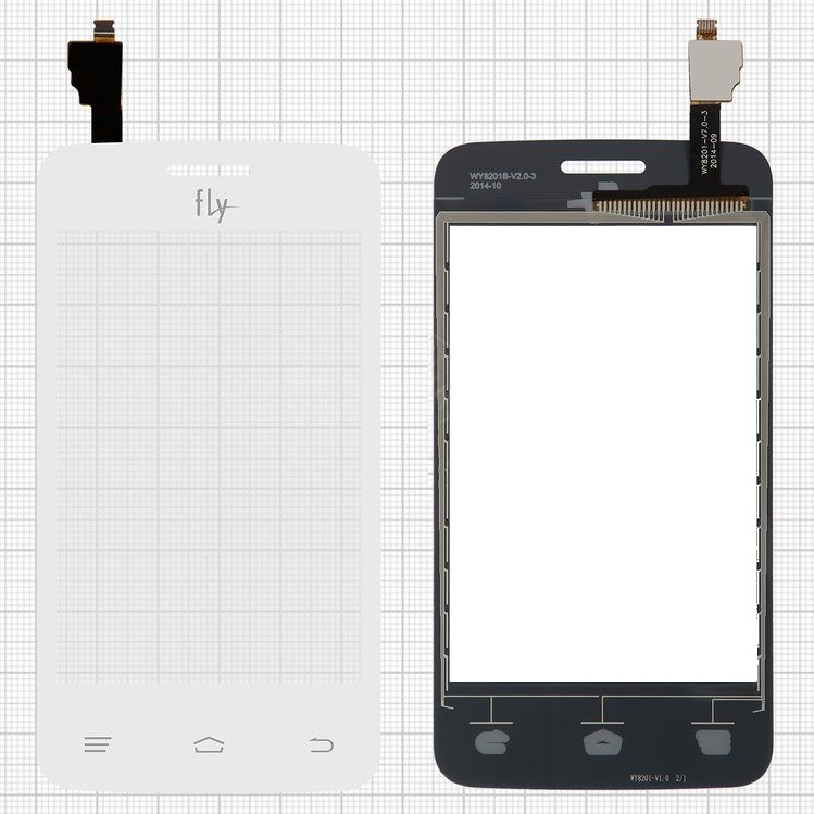 Сенсор (тачскрин) Fly IQ434 ERA Nano 5 белый Оригинал Китай 06068 фото