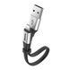 Кабель Baseus Two-in-one Portable Lightning + microUSB 2A (0,23m) Silver (CALMBJ-0S) 18069 фото 1