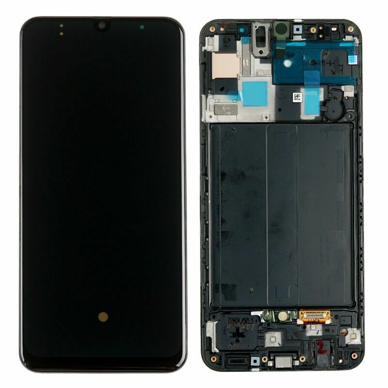 Дисплей для Samsung A505F Galaxy A50 з рамкою чорний (GH82-19204A) Оригінал 13824 фото