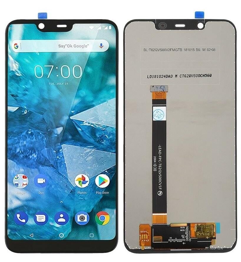Дисплей Nokia 7.1 Plus, Nokia 8.1, X7 2018 TA-1119 с сенсором (тачскрином) черный Оригинал Китай 15293 фото