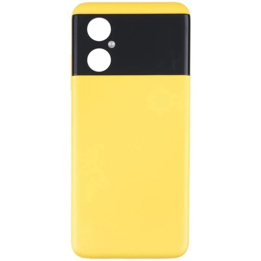 Задняя крышка для Xiaomi Poco M4 5G жёлтая 06649 фото