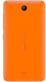 Задняя кришка для Microsoft (Nokia) Lumia 430 Dual Sim (RM-1099) оранжевая Оригинал Китай 07388 фото