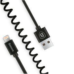 Кабель Baseus Elastic Lightning 1.8A (1.6m) Black (CALIGHTNG-EL01) 19123 фото