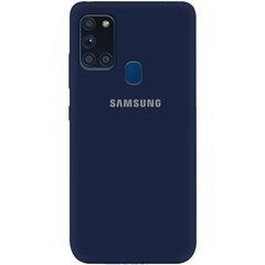 Чехол силиконовый Silicone Case для Samsung A217F A21s (2020) Midnight Blue 18949 фото