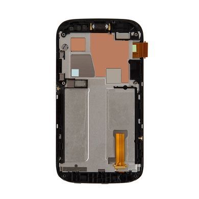 Дисплей HTC Desire V T328w чорний з рамкою чорний 06103 фото