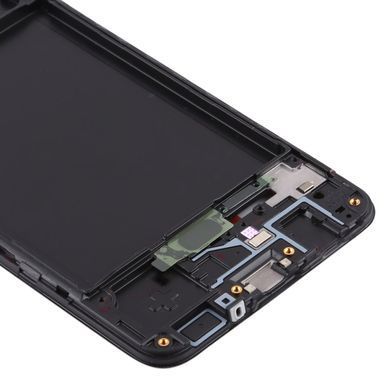 Рамка дисплея для Samsung A307F Galaxy A30s 2019 чорна 20401 фото