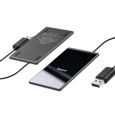 Бездротовий зарядний пристрій Baseus Card Ultra-Thin 15W (1 метр) (WX01B-01) чорний 20499 фото