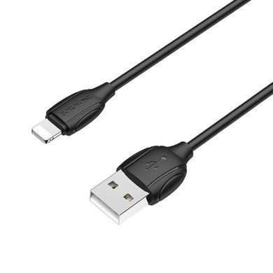 Кабель Borofone BX19 Benefit Type-A - Lightning 1m 2.4A черный 26197 фото