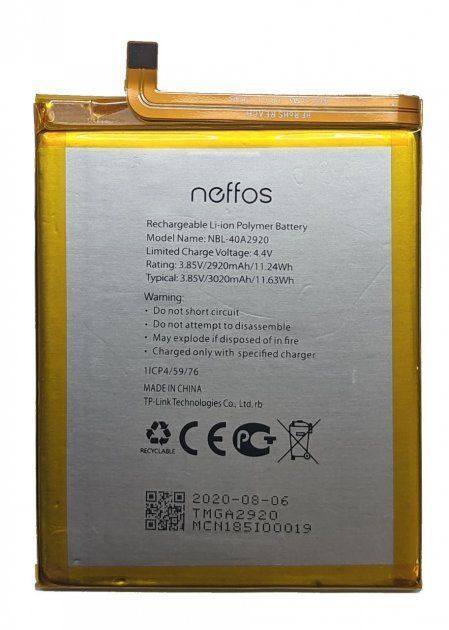Аккумулятор TP-Link NBL-40A2920 для Neffos C9A 2920mAh 25419 фото