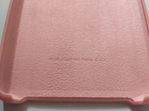 Чехол силиконовый Silicone Cover для Xiaomi Redmi Note 4X Розовый 09989 фото