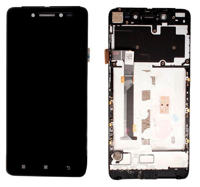 Дисплей для Lenovo S90 и рамкой черный 00109 фото