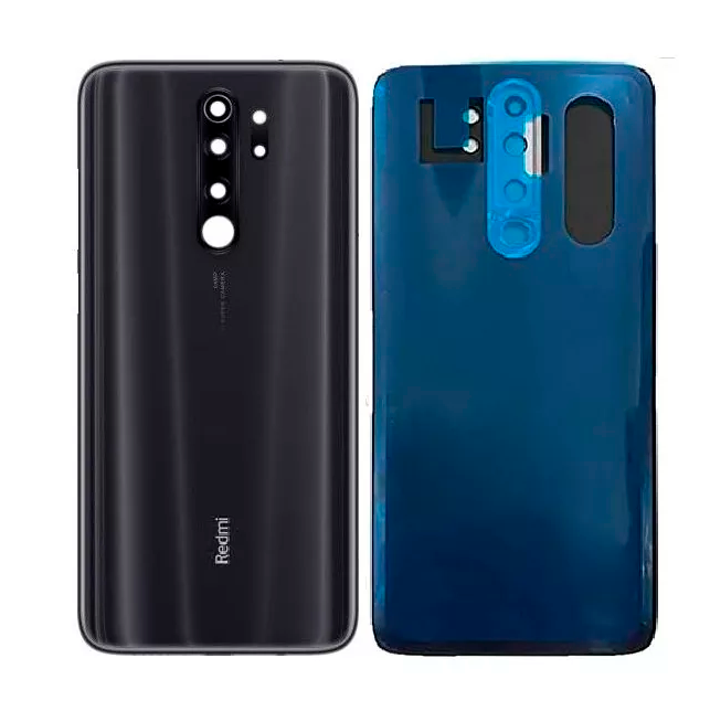 Задняя крышка для Xiaomi Redmi Note 8 Pro со стеклом камеры серая оригинал Китай 12475 фото