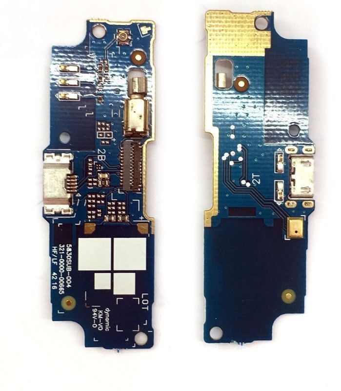 Нижняя плата для Asus ZenFone Go (ZB552KL) X007D с разьемом зарядки и микрофоном 09743 фото