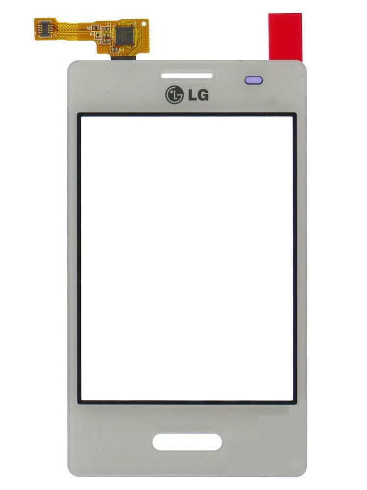Сенсор (тачскрин) LG E425 Optimus L3 2 и рамкой белый 02206 фото