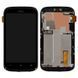 Дисплей HTC Desire V T328w чорний з рамкою чорний 06103 фото 1