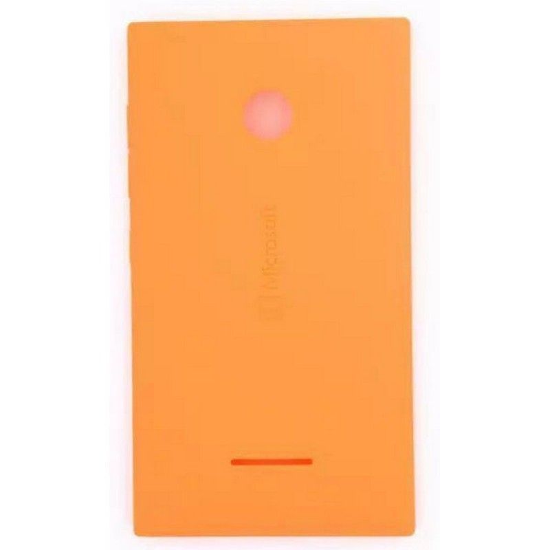 Задняя кришка для Microsoft (Nokia) Lumia 435 / Lumia 532 (RM-1069) оранжевая 06356 фото