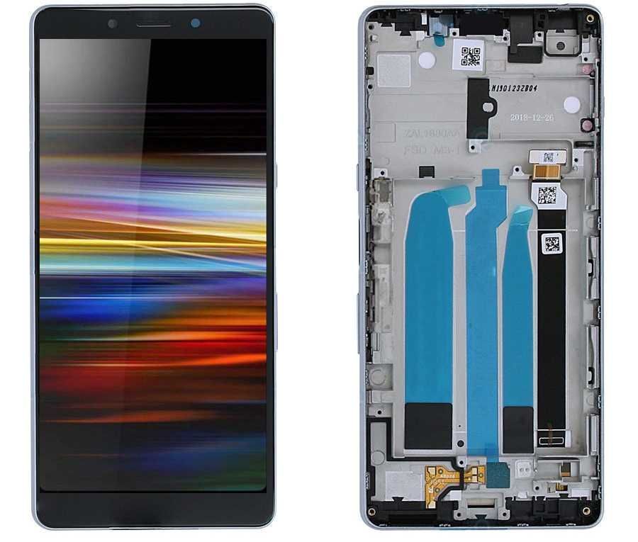 Дисплей Sony i3312 Xperia L3, i3322, i4312, i4332 черный, с рамкой серебристого цвета Оригинал Китай 20784 фото
