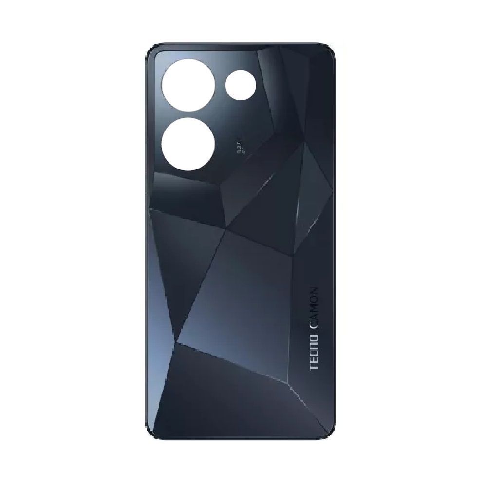 Задняя крышка для Tecno Camon 20 CK6, Camon 20 Pro CK7n черная, Predawn Black 32770 фото