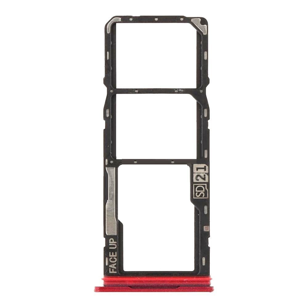 Держатель Sim-карты и карты памяти Motorola XT2523 Moto G05 красный, Plum Red, на две Sim-карты 32720 фото