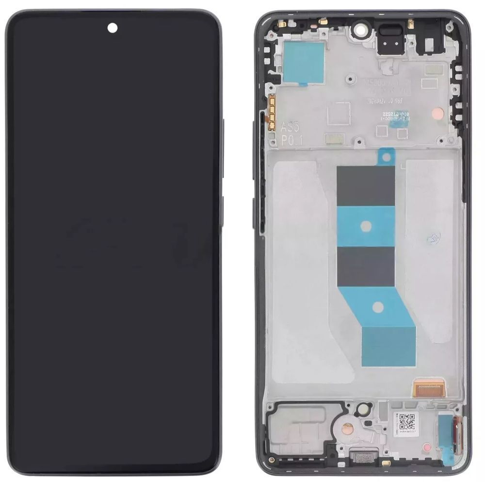 Дисплей для Xiaomi Redmi Note 14 4G Global з рамкою чорний IPS, 159,6мм 30733 фото