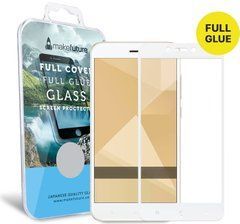 3D Защитное стекло MakeFuture для Huawei P Smart Full Cover (full glue) белое (MGFCFG-HUPSW) 13377 фото