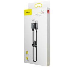 Кабель Baseus U-shaped Portable Type-C/Lightning (0.23 метра) (CALUTC-01) черный 20459 фото