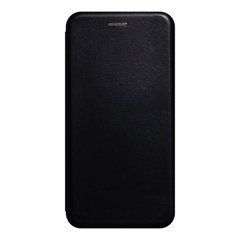Чехол-книжка Premium Case под кожу Oppo A12 (2020) черный 21857 фото