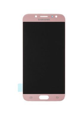 Дисплей для Samsung J730F Galaxy J7 (2017) рожевий Rose Gold, OLED, Хайкопія 15551 фото