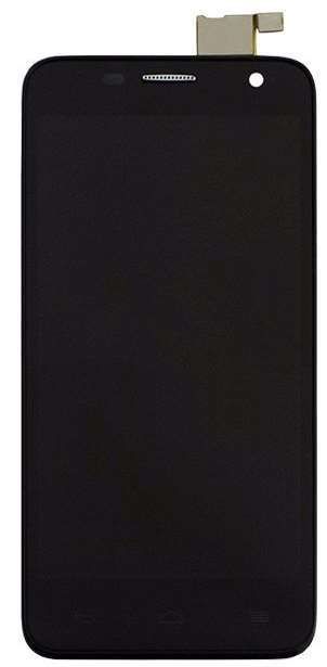 Дисплей Alcatel One Touch 6012 Idol Mini, 6012A, 6012D, 6012W, 6012X, 6012E з рамкою чорний 03315 фото
