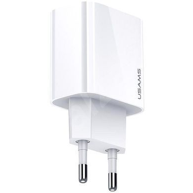 Мережевий зарядний пристрій Usams US-US-CC118 T34 PD Fast Travel Charger 20W білий 26324 фото