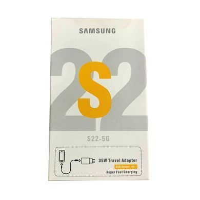 Сетевое зарядное устройство Samsung S22 (1 Type-C + 1 USB) PD 35W High Copy белое 29871 фото
